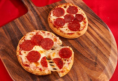 Mini pizza de pepperoni, receta con pepperoni 