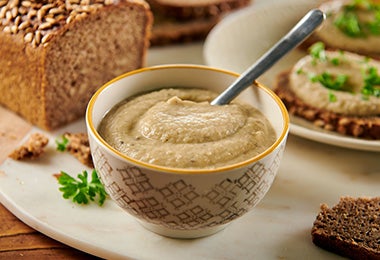 Puré de berenjena para untar en pan