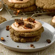 Crumble cookie de tritón naranja