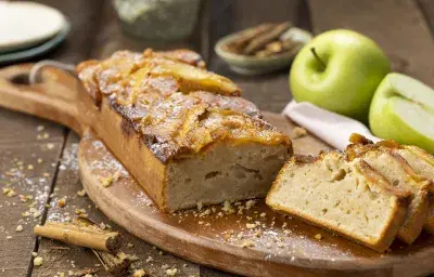 Loafcake de manzana caramelizada