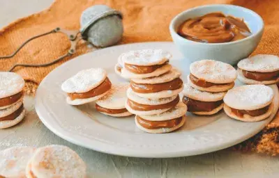 Mini alfajores de hoja