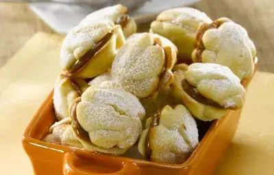 Galletas de Vainilla y naranja con Manjar