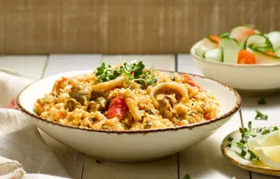 Arroz cremoso de mariscos