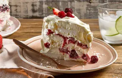 Torta helada de Merengue sin azúcar