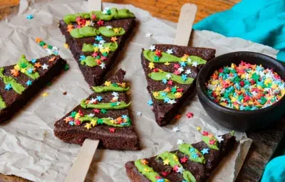 Brownies navideños