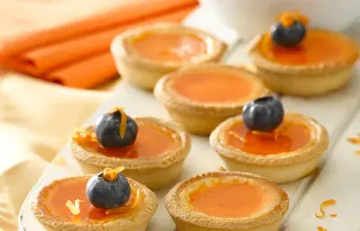 Mini kuchen de yoghurt a la naranja