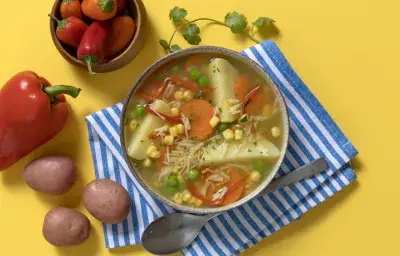 Sopa estofado de Verduras