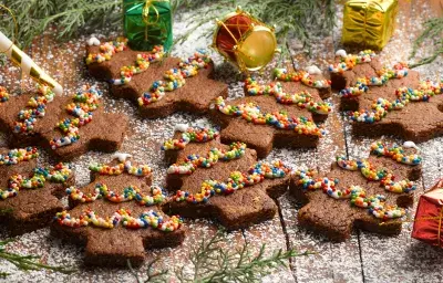 Galletas navideñas de cacao