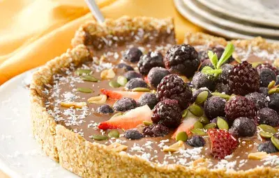 Tarta de Chocolate y Berries sin Horno