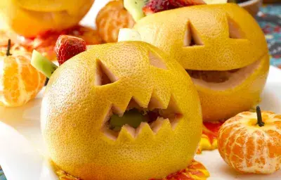 Calabaza Frutal para Halloween