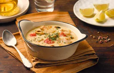 Crema de mariscos