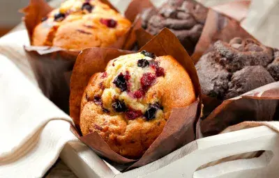 Muffins con arándanos