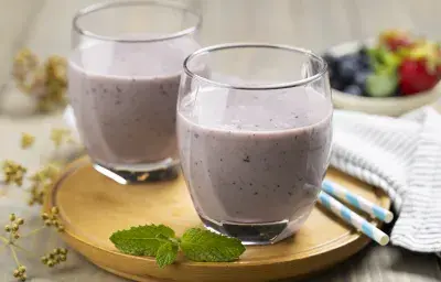 Batido de proteína y berries