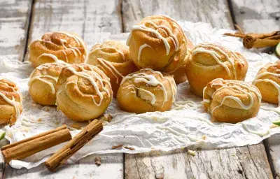 Rollitos dulces con crema de Limón