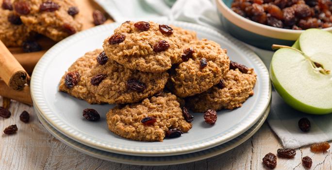 Galletas de avena con manzana