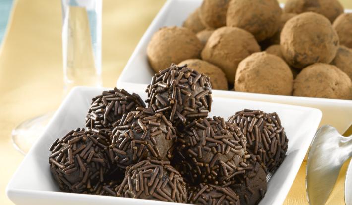 Trufas de Leche Condensada con Chocolate Amargo