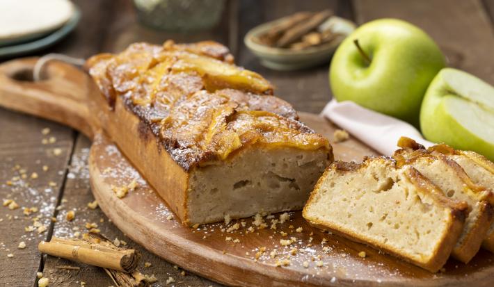 Loafcake de manzana caramelizada