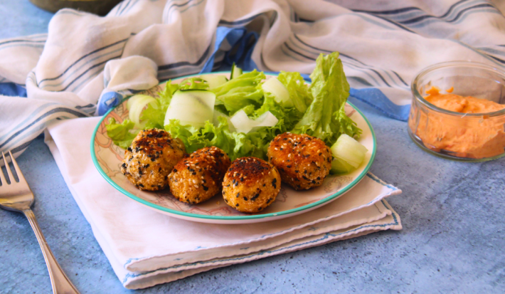 Nuggets de pollo y coliflor