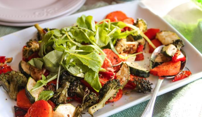 Ensalada de verduras asadas