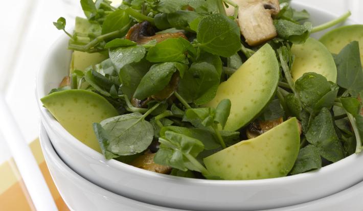 Ensalada de Berros con Palta y Champiñones