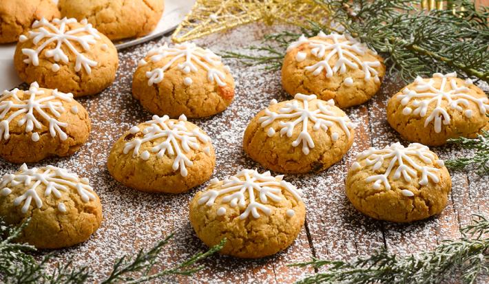 Galletas navideñas de pasas al ron