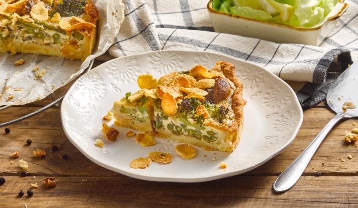 Quiche crocante de papas y verduras