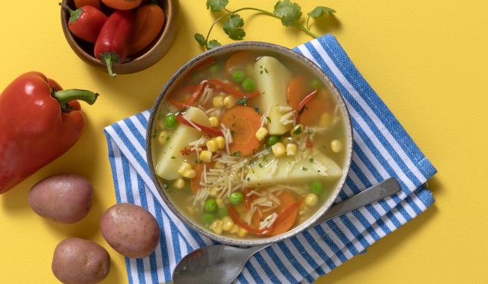 Sopa estofado de Verduras