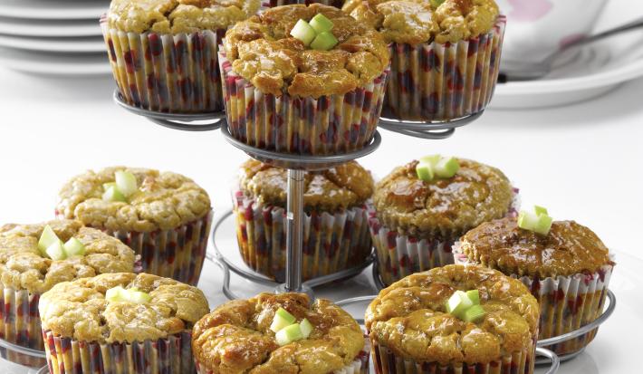 Muffins sin Azúcar de Manzana con Nueces y Canela