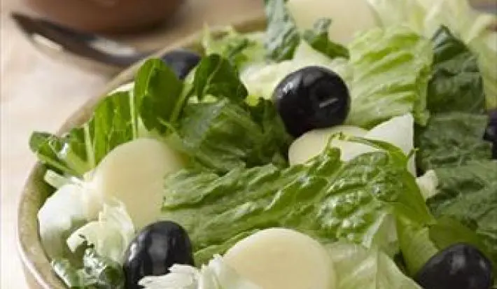 Ensalada de Lechugas, Palmito y Aceitunas