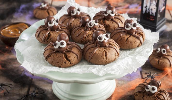 Galletas arácnidas de Manjar y Cacao