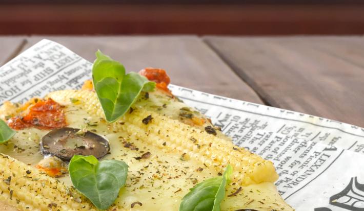 Pizza de Avena con Verduras