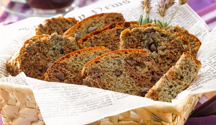 Queque Marmoleado de Lavanda y Chocolate sin Azúcar