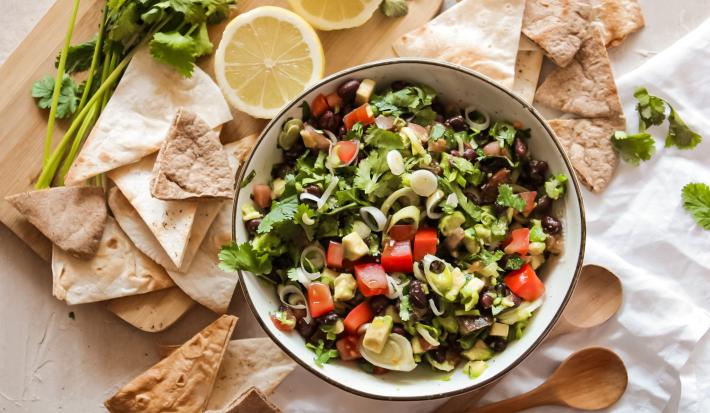 Guacamole de porotos negros