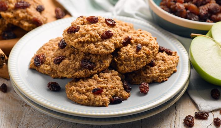 Galletas de avena con manzana