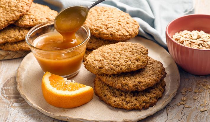 Galletas de avena y miel