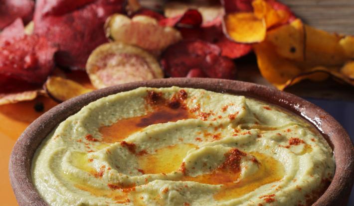 Crema Tipo Hummus de alcachofas