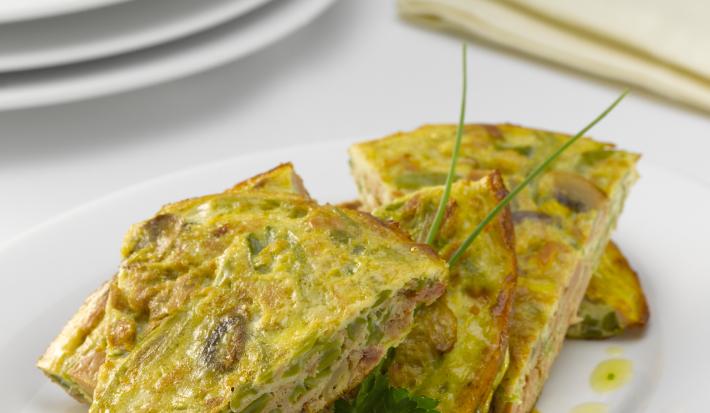 Tortilla de Porotos Verdes y Atún