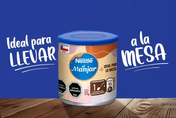 Manjar Nestlé envase Ideal para llevar a la mesa