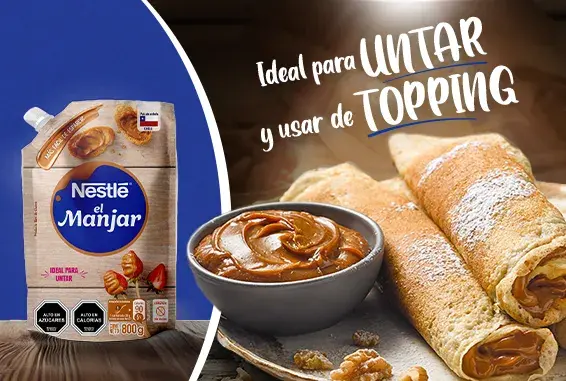 Manjar Nestlé saché ideal para untar o para topping